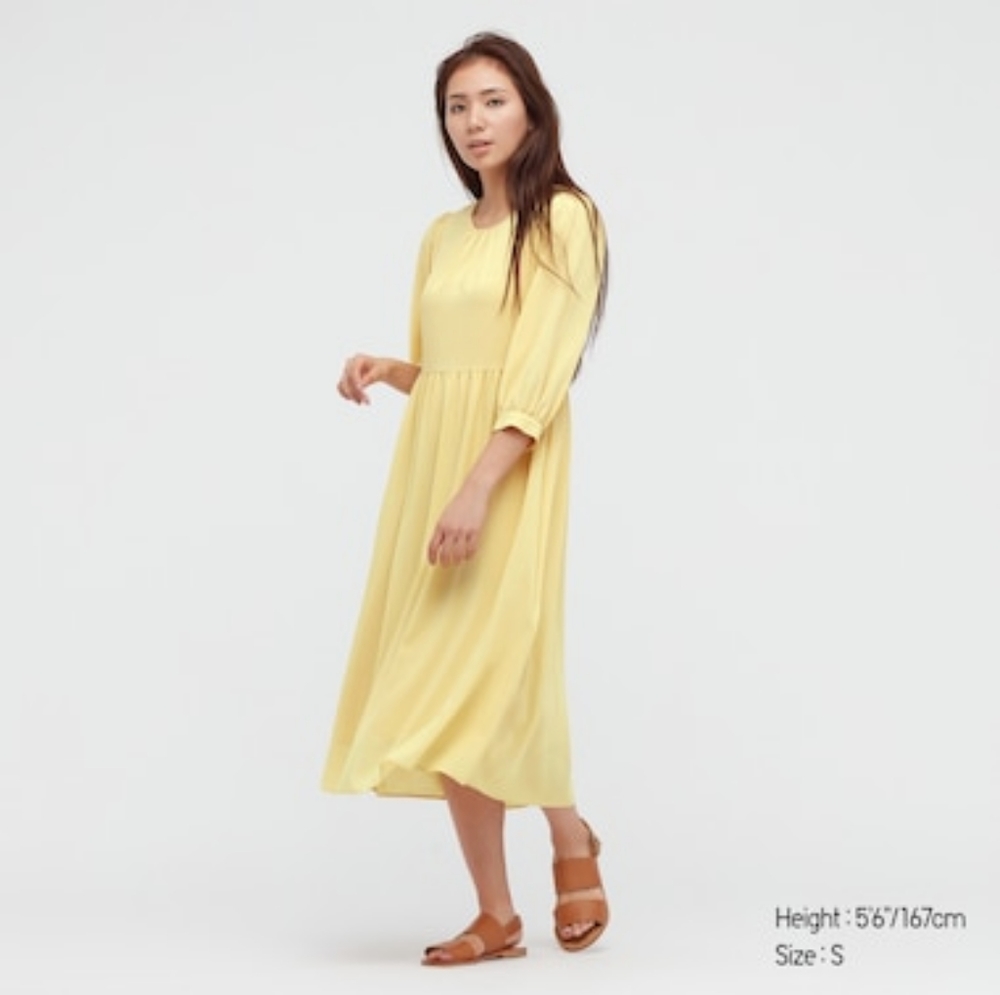 UNIQLO yellow dress, size XS